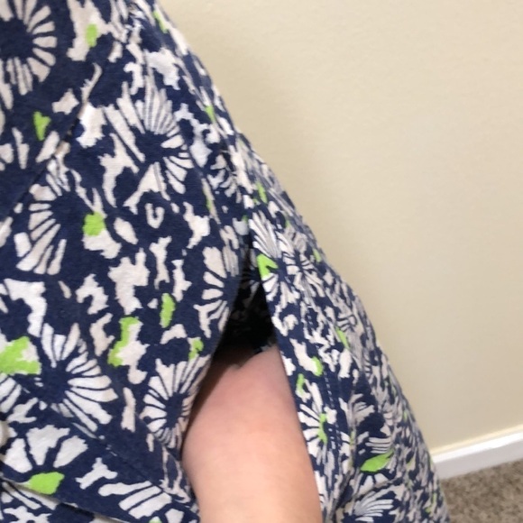 Tanya Taylor Avalon Jumpsuit Size 0 Blue Floral Linen Blend Ruffle Wide Leg - Picture 4 of 14